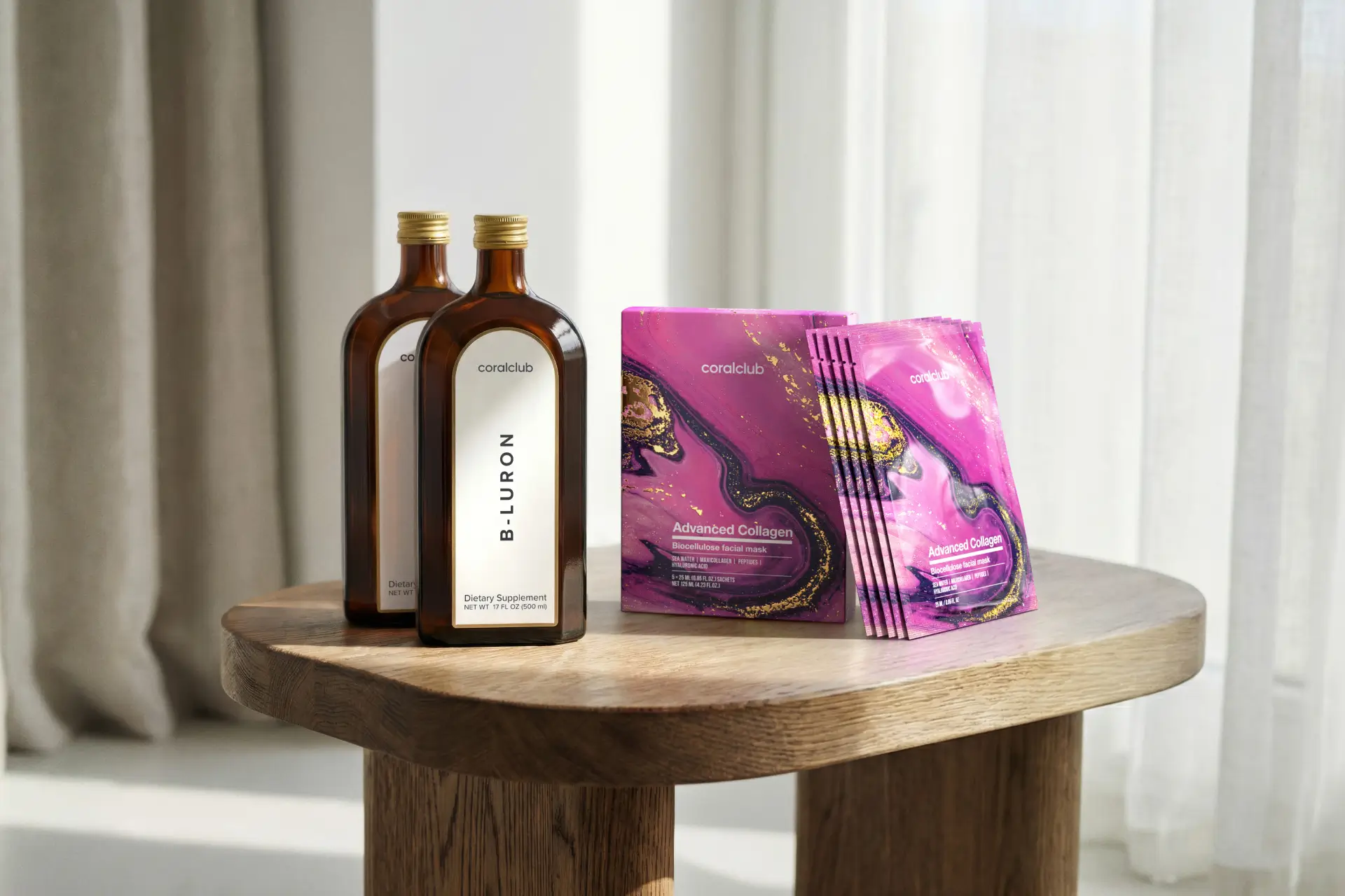 B-Luron + Advanced Collagen Biocellulose Facial Mask (5 саше)